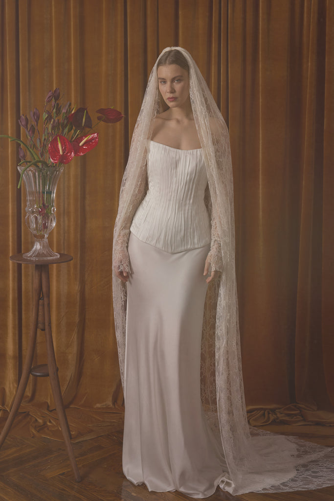 Silk Corset Bridal Set - Bias Cut Wedding Skirt - Bridal | Zoe Rowyn Bridal Silk Corset Bridal Set - Bias Cut Wedding Skirt - Bridal | Zoe Rowyn Bridal